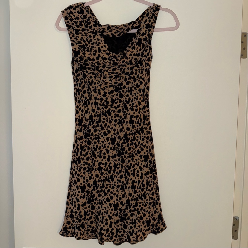 Reformation Kristine Dress Brown - Size 2 - Picture 3 of 6